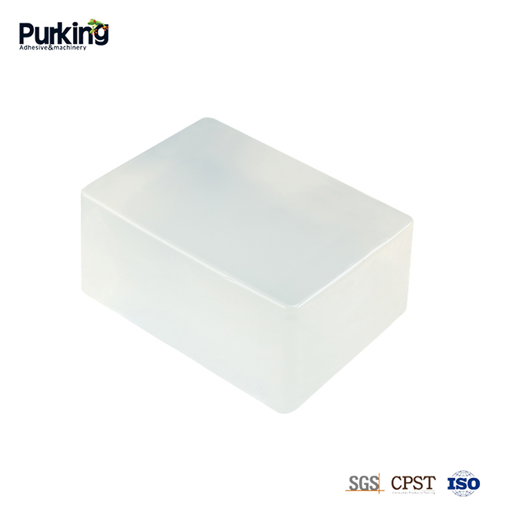 Påføring av smeltelim.